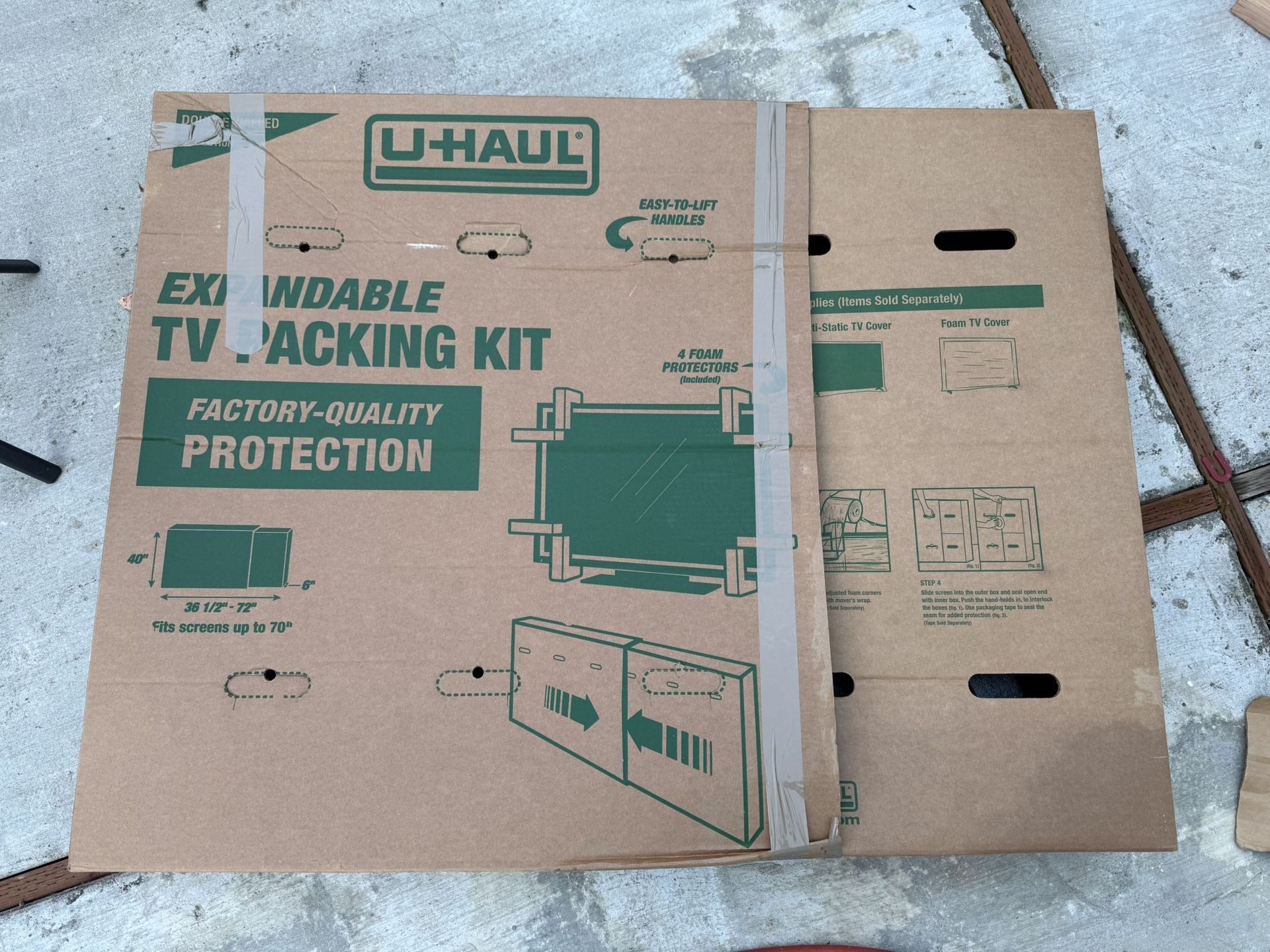 TV Moving Box. (Fits Upto 70”)