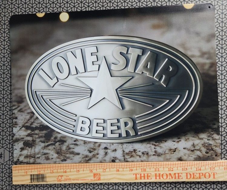 16x12 LONE Star Beer Sign