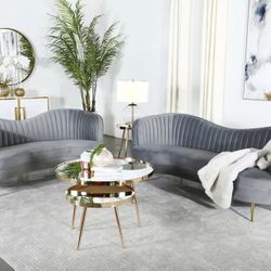 VELVET SOFA SET 