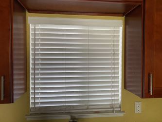 Custom Faux wood blinds - made to size