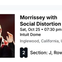 Morrissey Concert Tickets