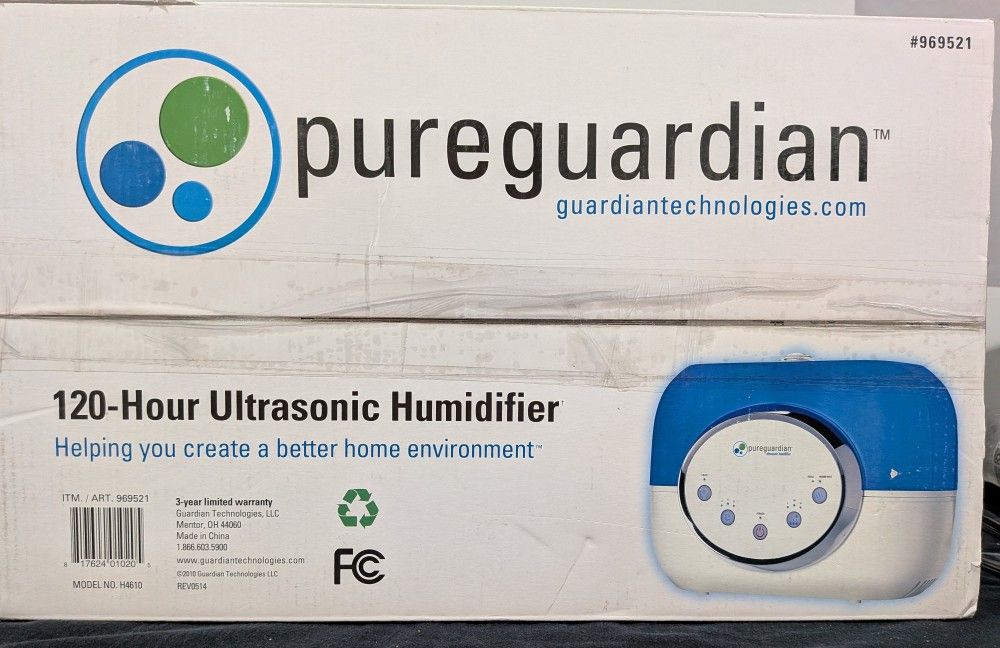 PureGuardian 120-Hour Warm and Cool Mist Ultrasonic Humidifier H4610