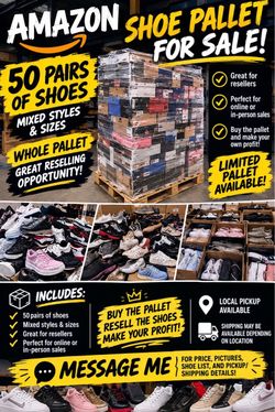 Amazon Shoe Pallet – 50 Mixed Pairs