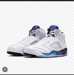 AIR JORDAN 5 White/New Emerald
