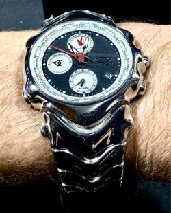 Authentic, Vintage, NOS Oakley GMT World-Time Alarm 43mm Chronograph Men’s Watch