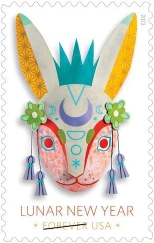 1000 Stamps 2023 LUNAR NEW YEAR OF THE RABBIT FOREVER STAMPS