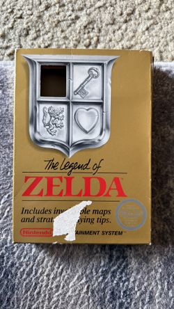 Zelda Nes Tm 1st Print Box (No Rev A/Htf!)