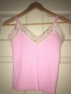 Ribbed Lace Top