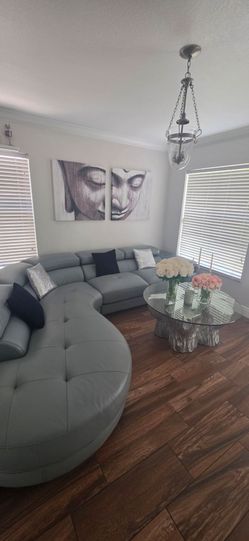 Like new leather sectional