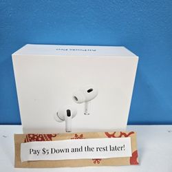 Apple Airpods Pro 2 Gen Bluetooth Earbuds - Payments Available - Pay $1 Down To take It home