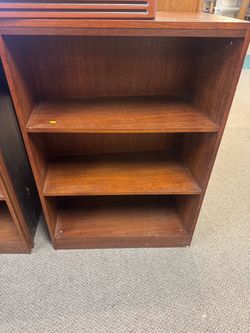 3-Shelf Wooden Bookcase
