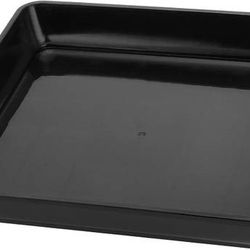 NEW 10 x 10 Inch Square Plant Saucer Plastic Plant Saucer Drip Tray Square Flower Pot Tray for Indoors and Outdoor Plant Pots, 1.38 Inch Deep, Black