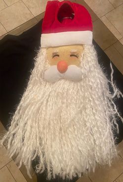 Santa Claus Face Christmas Door Knob Decoration