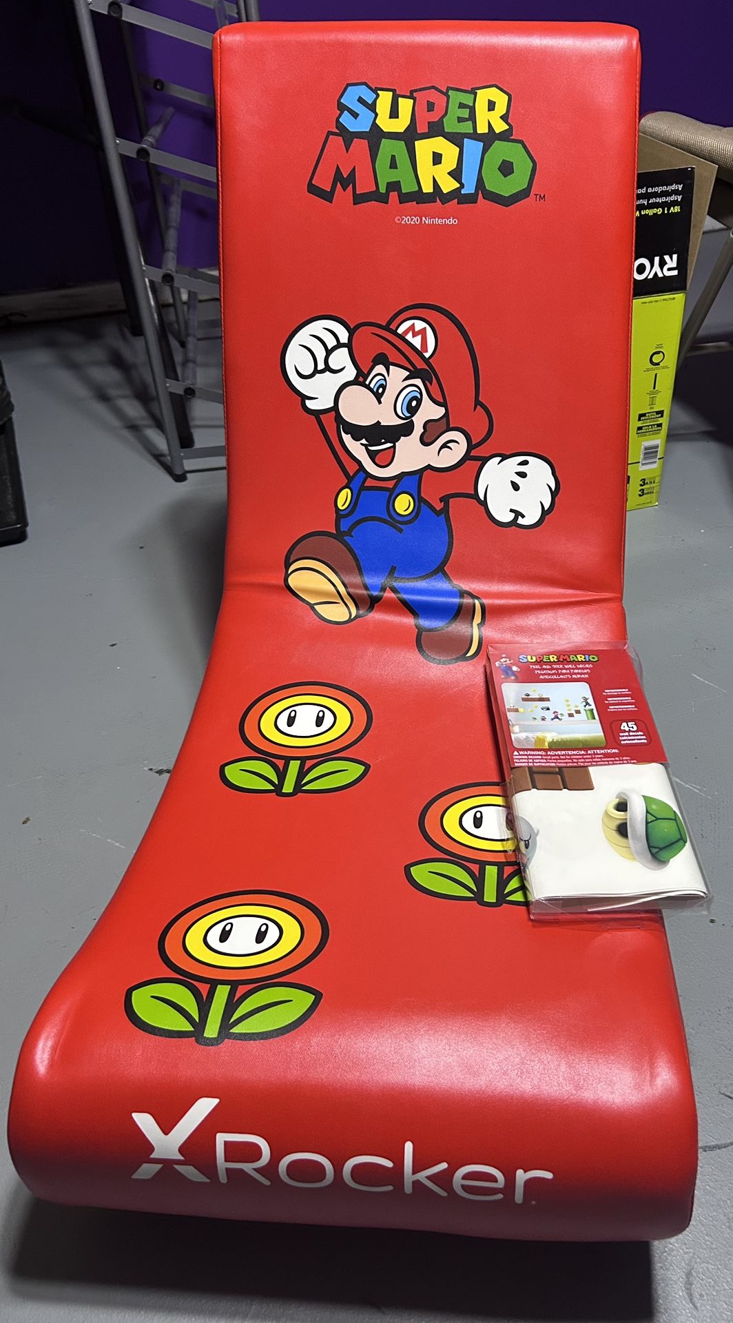 Super Mario X-Rocker Chair w/ Wall Decals