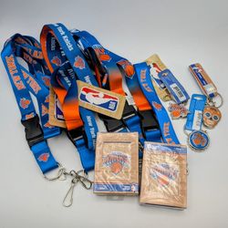 NBA New York Knicks Lanyard/Keychain/Playing Cards Bundle (12pcs)