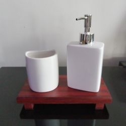 Handmade Padauk And Maple Soap Pedistal