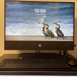 HP AIO Desktop With Phone Wireless Charger In Base