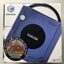 Nintendo GameCube Console in Box Zelda Collectors Target Edition DOL-001 Indigo