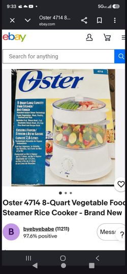 Oster 8 Quart Food Steamer
