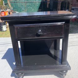 Very Good Condition Black Color Nightstand 