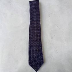 Dark Purple Geometric Print Necktie