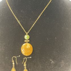 New Set Necklace And Earrings 
