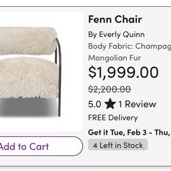 Feen Chair Mongolian Fur