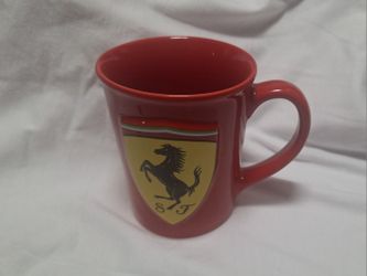 Ferrari Store Exclusive 3D Emblem Red Collectible Coffee Mug, Tea Beautiful Mug