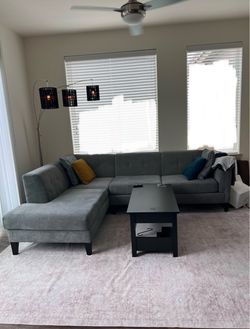 Gray Living Spaces Sectional Couch