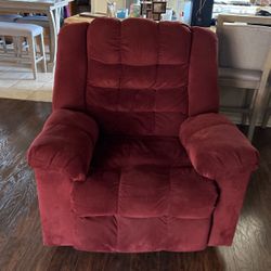 Burgundy Rocker/Recliner Chair $30 OBO