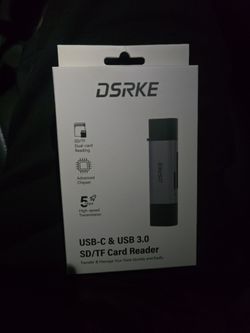 USB-C & USB-3.0 SD/TF CARD READER