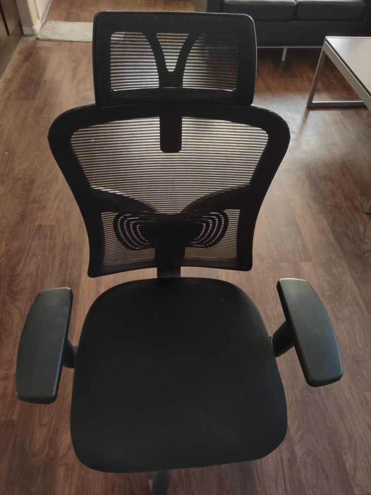 Computer Chair With Headrest And Lumbar Support 