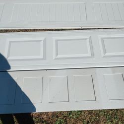 16x7 White Garage Door 