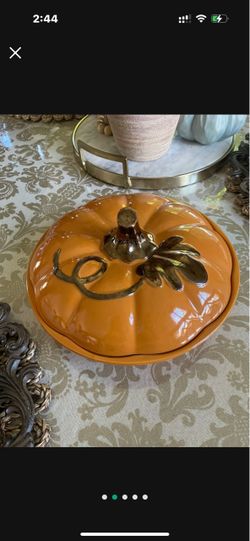 MARTHA STEWART COVERED PUMPKIN 9 INCH