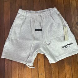 Essentials light grey shorts Size M