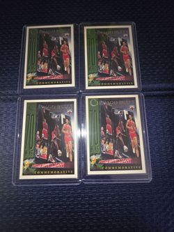 1996 TOPPS 72 BULLS COMMEMORATIVE