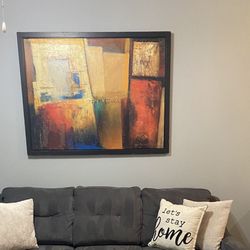  Hallaryd Cordoba Canvas Textured Abstract Painting by Michele Patrizio Framed IKEA 