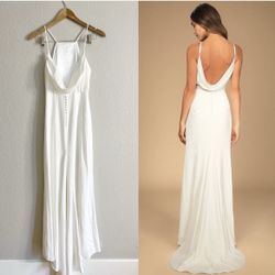 Lulu Wedding Dress NWOT XS