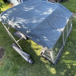 Used Boat Windshield & Bimini Top