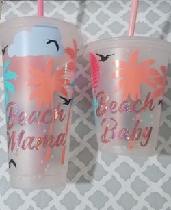 Mommy And Me Matching Color Changing Cold Cups