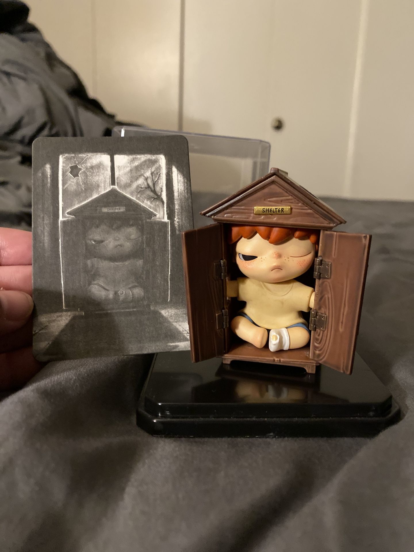 POP MART x Hirono Shelter series + acrylic display case