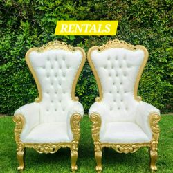 2 wedding chairs