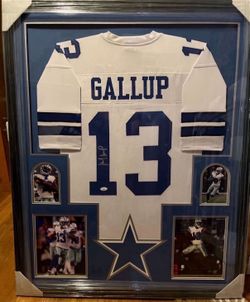 Michael Gallup Framed Jersey