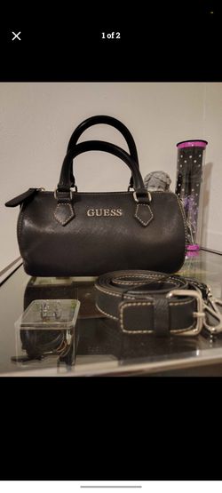 Guess Mini Barrel Handbag with Crossbody Strap