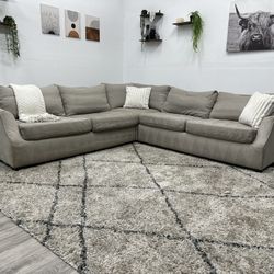 Gray Sectional Couch - Free Delivery 