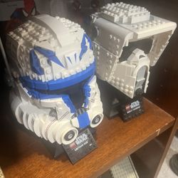 Two Star Wars Lego Helmets