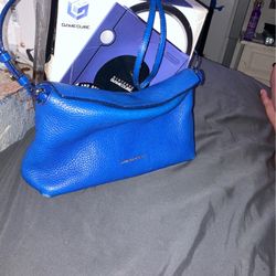 Burberry blue leather purse