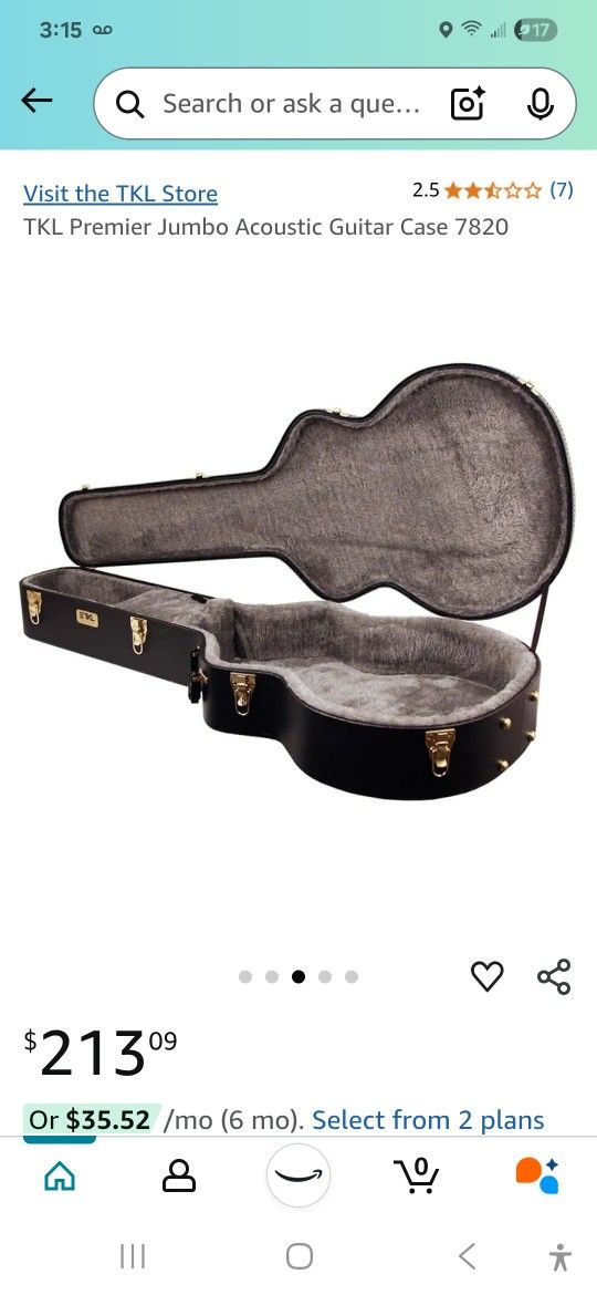 TKL Premier Jumbo Acoustic Guitar Case 7820