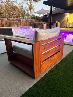 Crate & Barrel Inspired Patio Set | Acacia Wood | Weather-Resistant