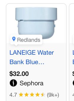 Laneige water bank blue hylaronic moisturizer $10